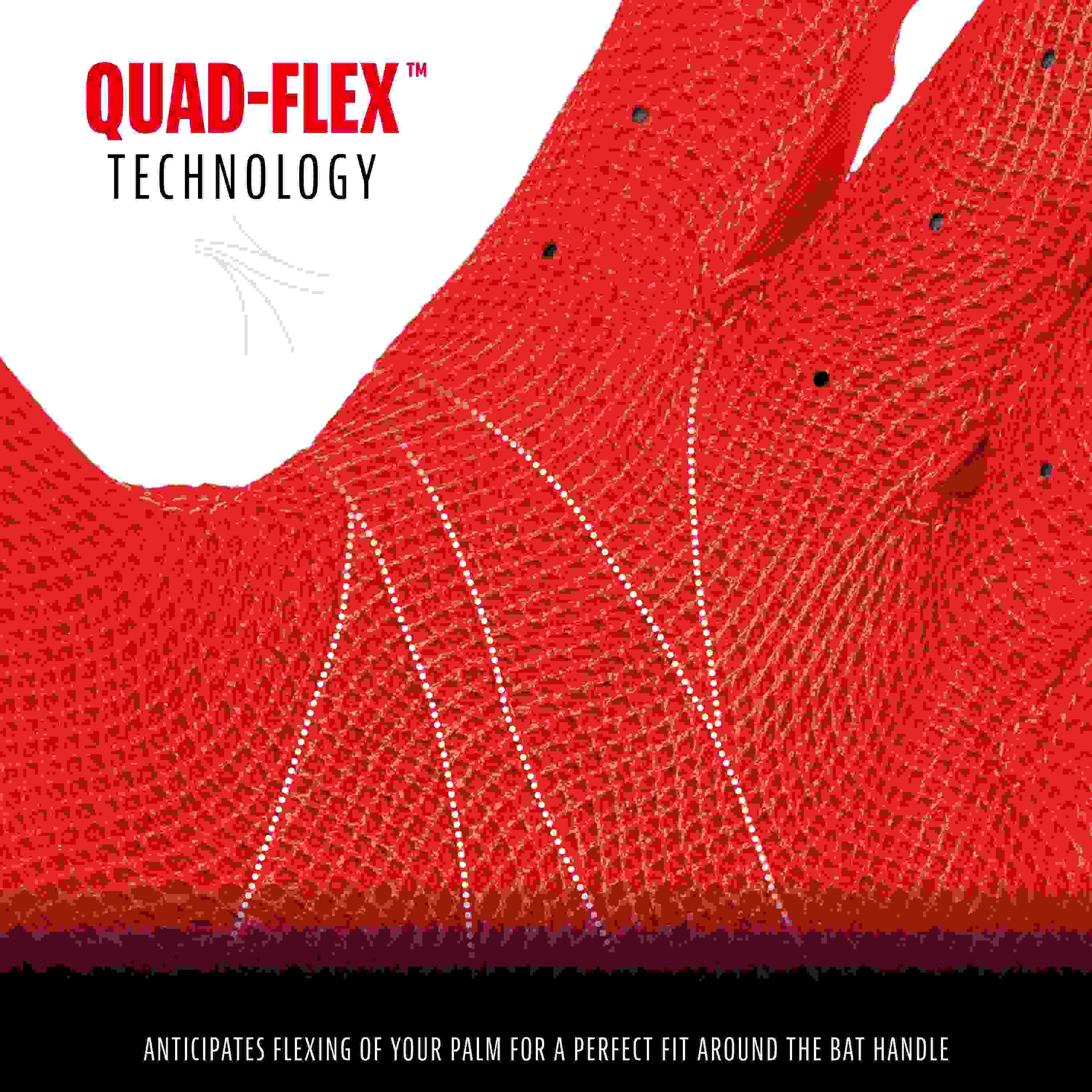 Franklin CFX Pro Chrome Dip Youth Red Baseball Batting Gloves
